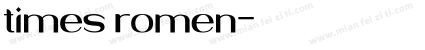 times romen字体转换